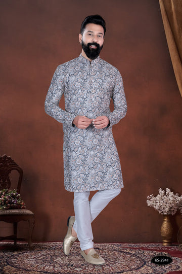 PRINTED KURTA WITH ASTER FOR EVERY FESTIVITY