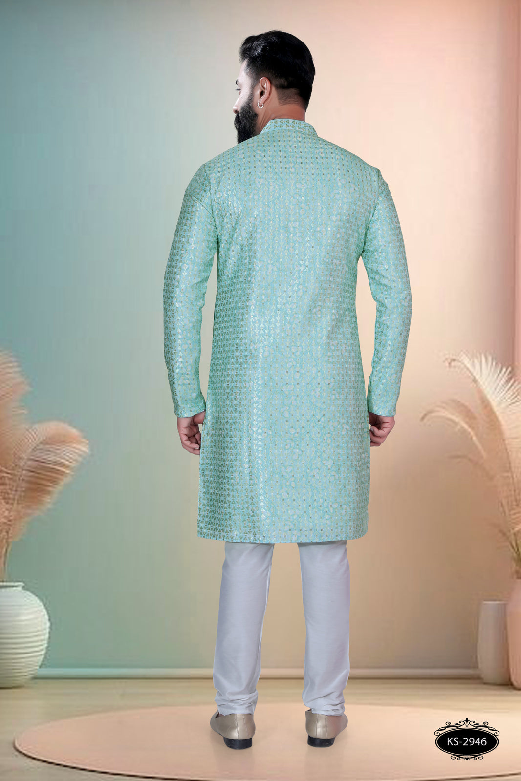 BLUE TONE KURTA WITH ASTER FOR EVERY FESTIVITY