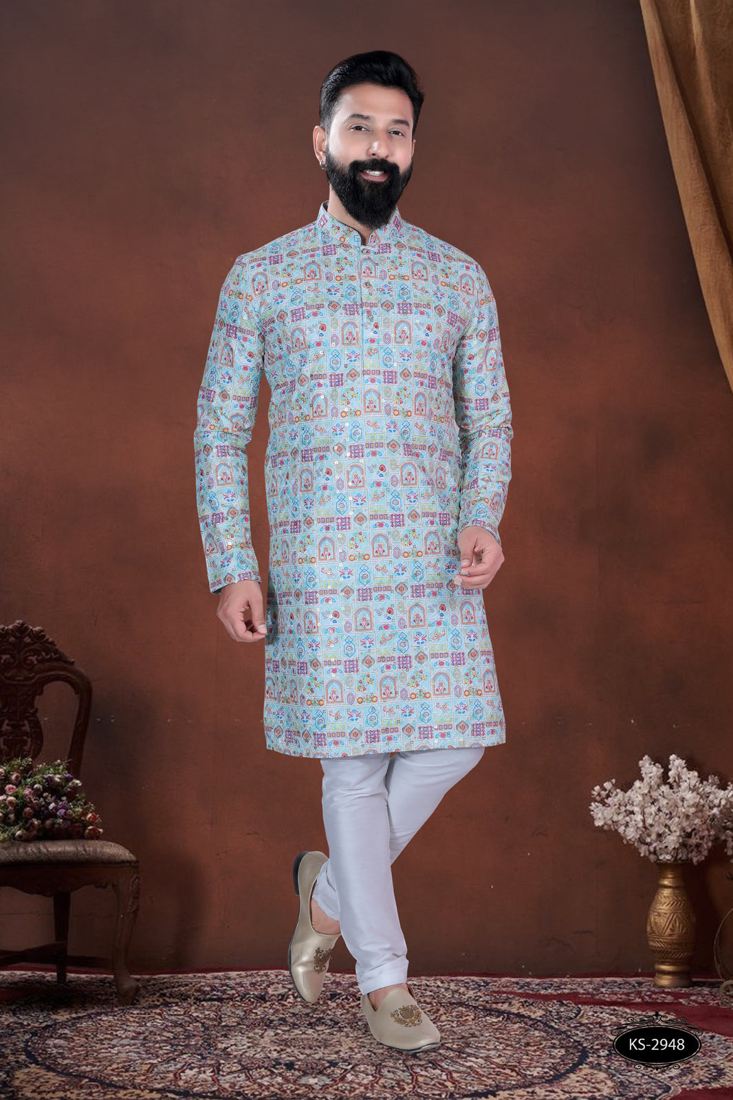 PRINTED KURTA WITH ASTER FOR EVERY FESTIVITY