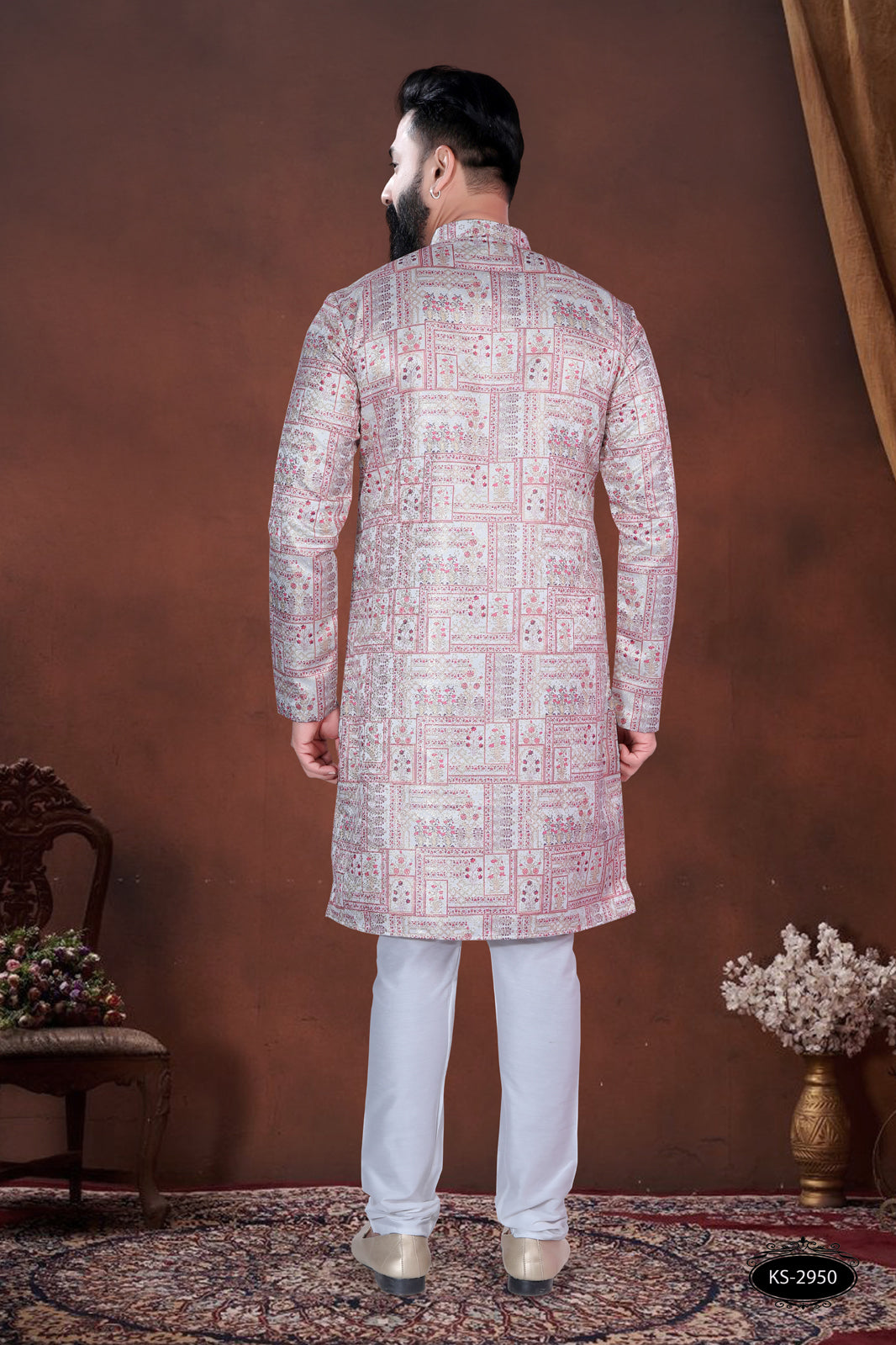 PRINTED PINK TONE KURTA WITH ASTER FOR EVERY FESTIVITY
