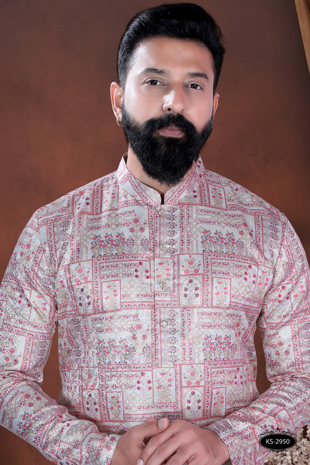 PRINTED PINK TONE KURTA WITH ASTER FOR EVERY FESTIVITY