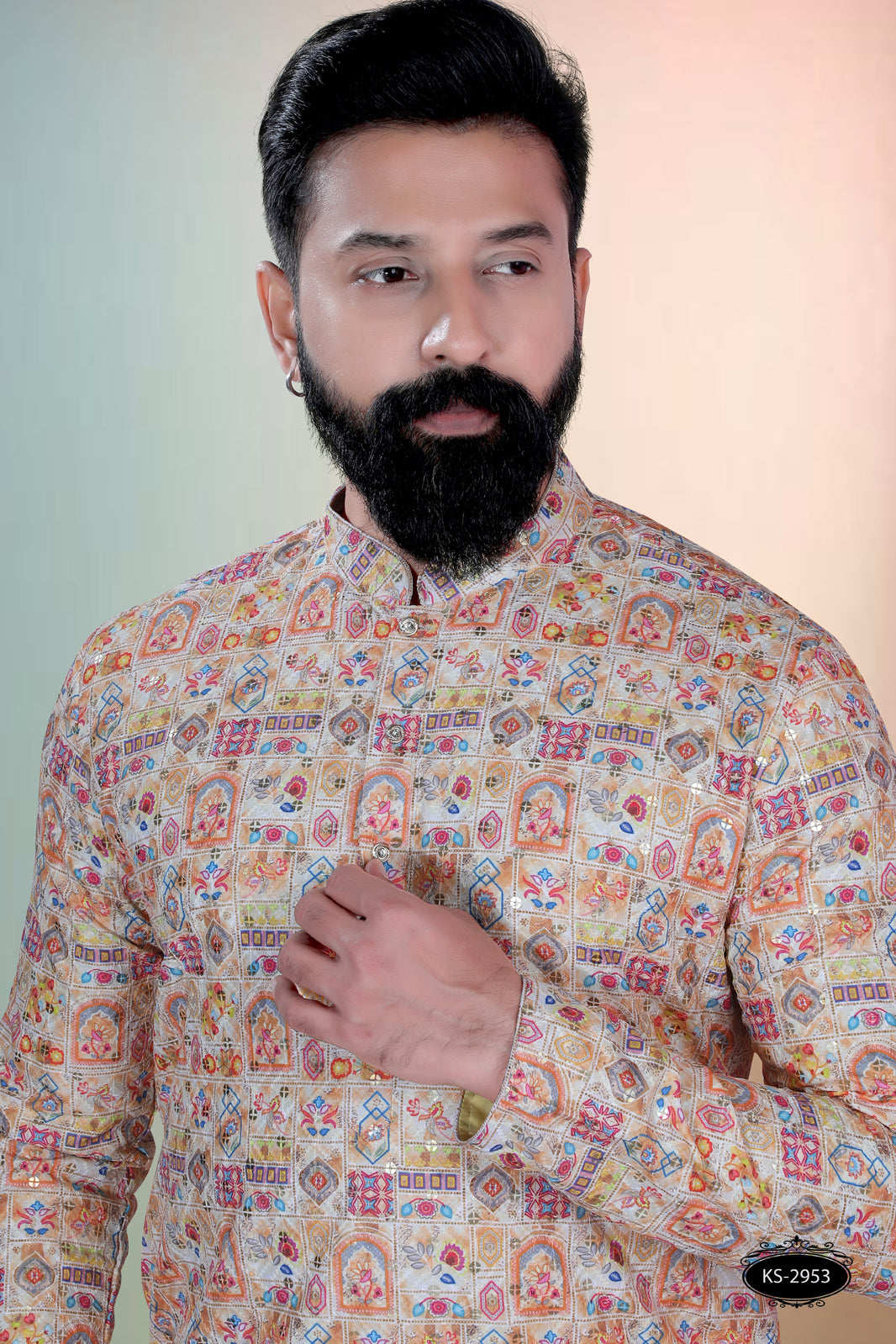 FESTIVE PRINTED KURTA SET WITH ASTER FOR ALL FESTIVITY