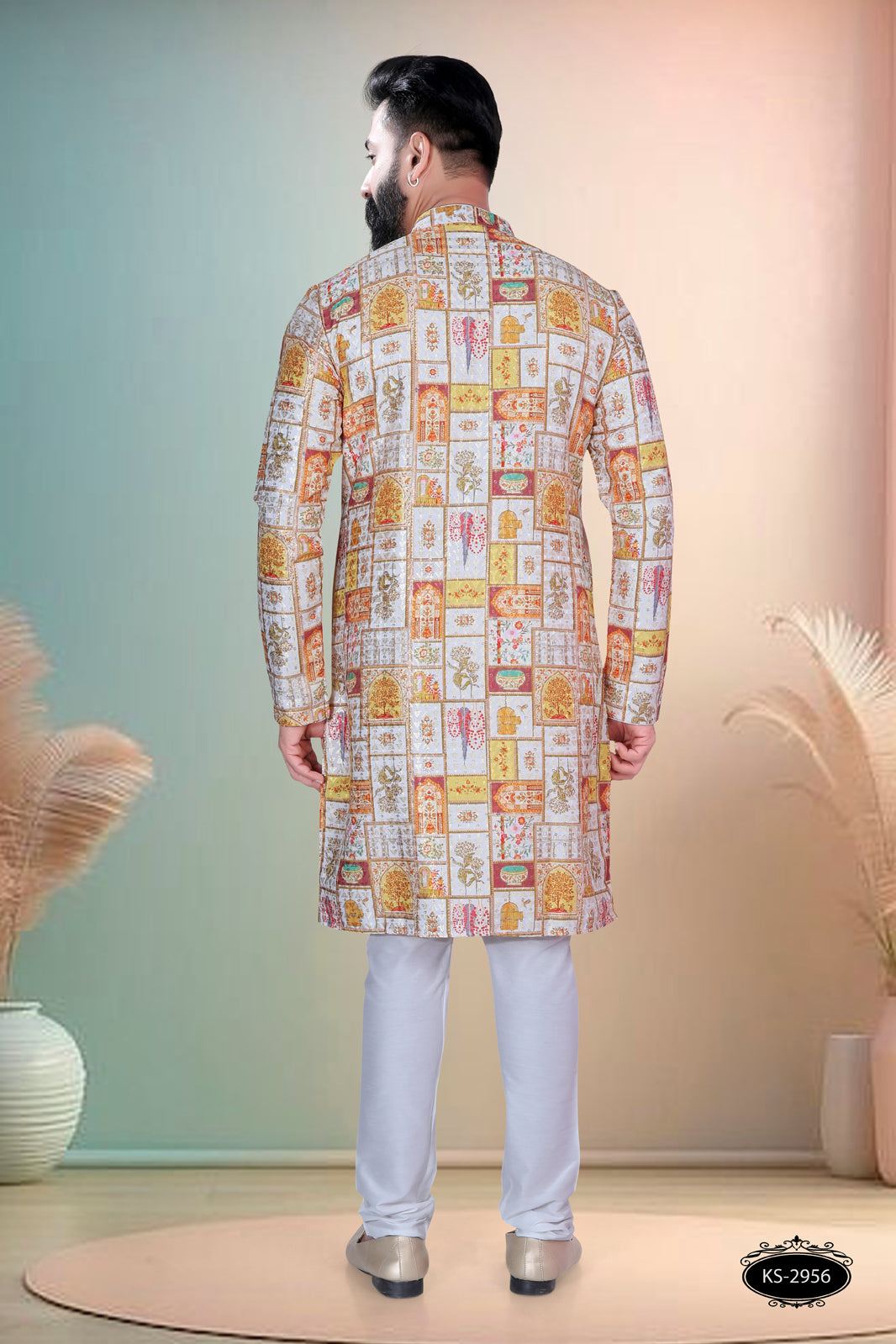ALL-OVER PRINTED KURTA WITH ASTER FOR EVERY FESTIVITY