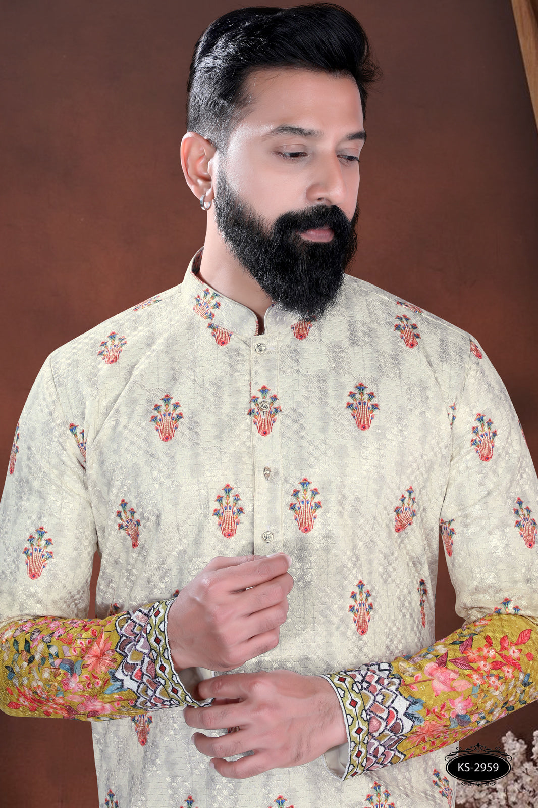 PRINTED KURTA WITH DESIGNER PANEL & ASTER FOR EVERY FESTIVITY
