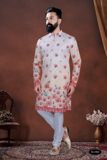 UNIQUE PRINTED KURTA WITH ASTER FOR EVERY FESTIVITY
