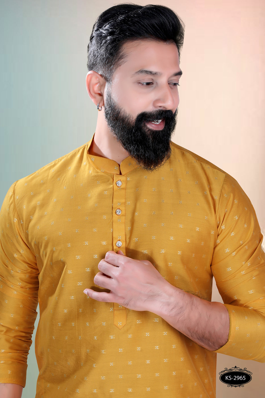 TRENDY YELLOW KURTA WITH ASTER FOR EVERY OCASIONS