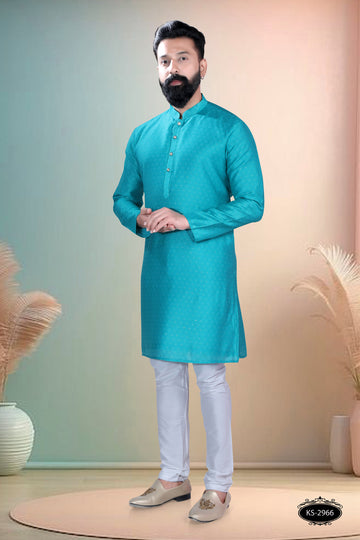 TRENDY BLUE TONE KURTA WITH ASTER FOR EVERY OCCASONS