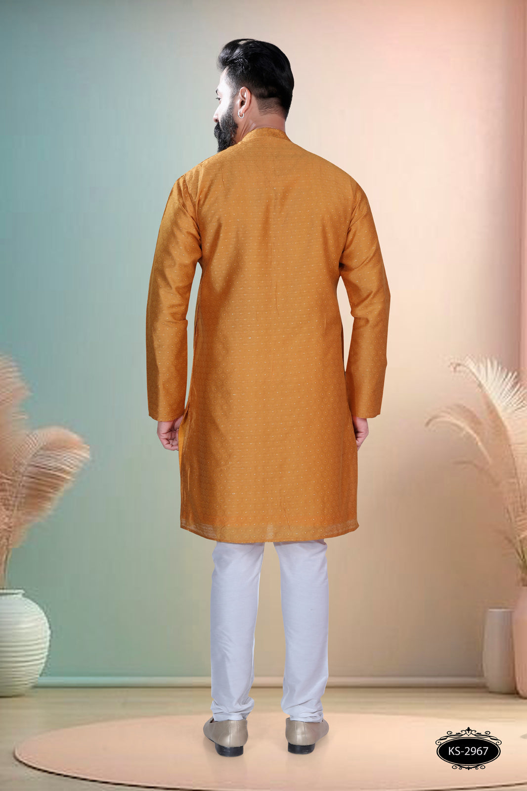 TRENDY ORANGE KURTA WITH ASTER FOR EVERY FESTIVITY FOR EVERY OCCASIONS