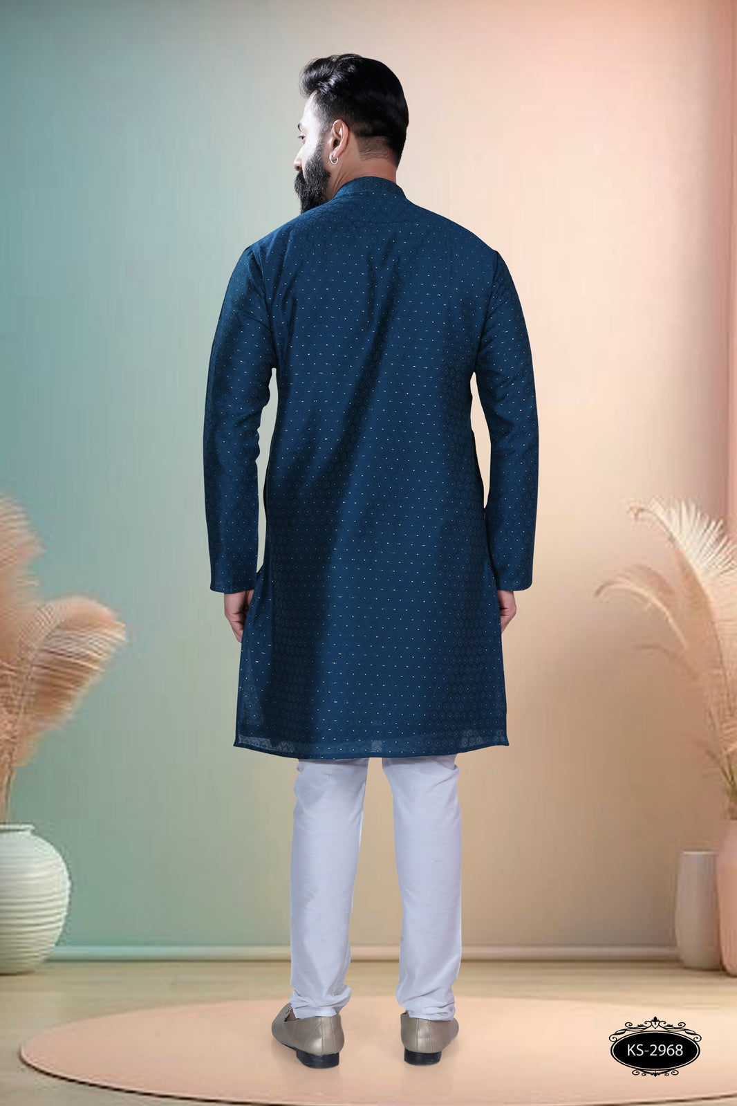 TRENDY DEEP-BLUE TONE KURTA WITH ASTER FOR EVERY OCCASIONS