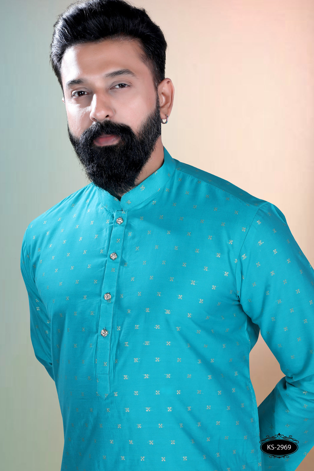 TRENDY BLUE TONE KURTA WITH ASTER FOR EVERY OCCASIONS