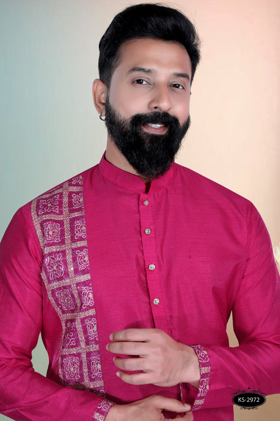PINK HUE KURTA WITH DESIGNER PATTA FOR EVERY ETHNIC WEAR