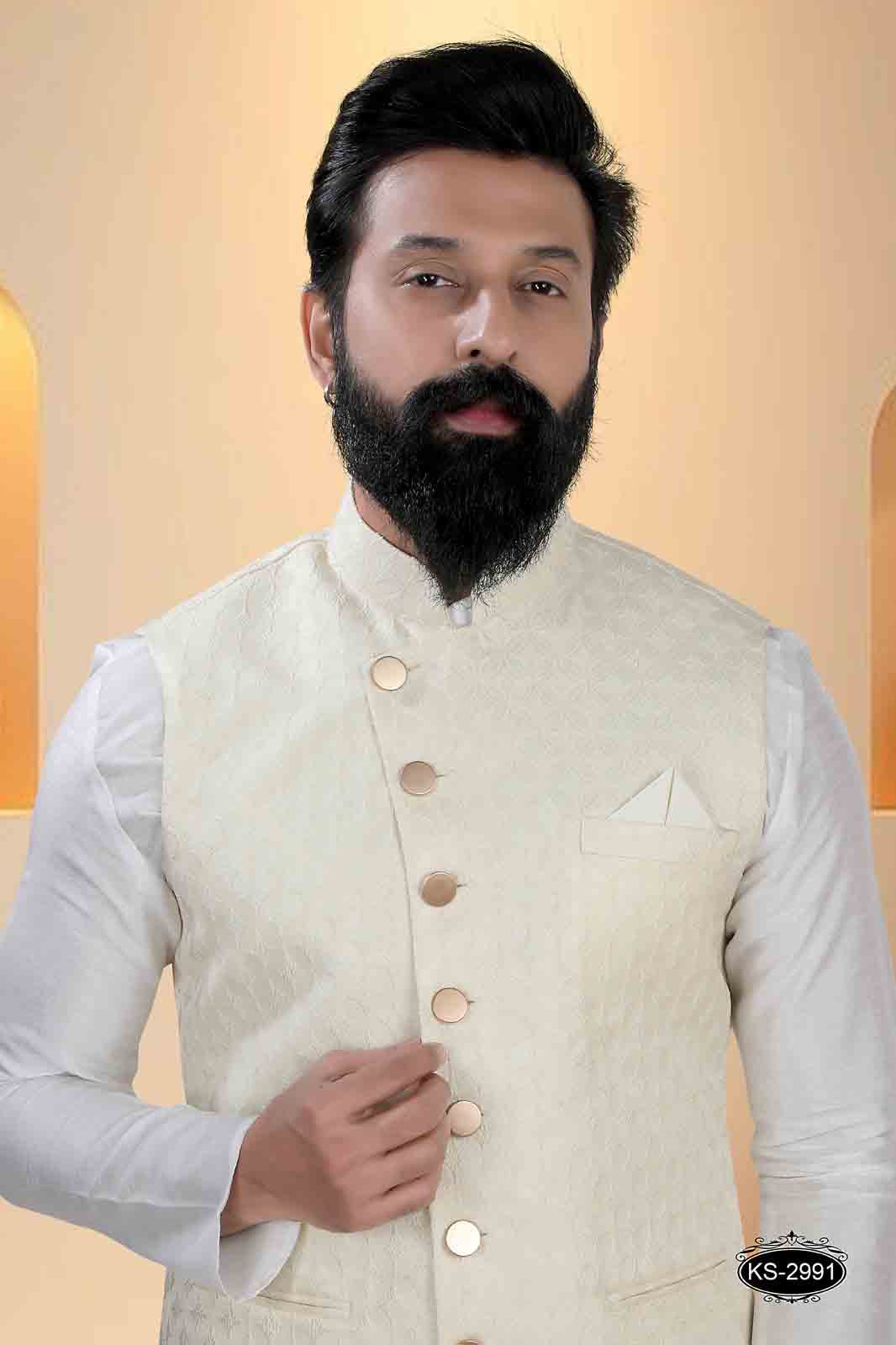 CREAM TONE ONLY JACKET FOR EVERY OCCASIONAL EVE