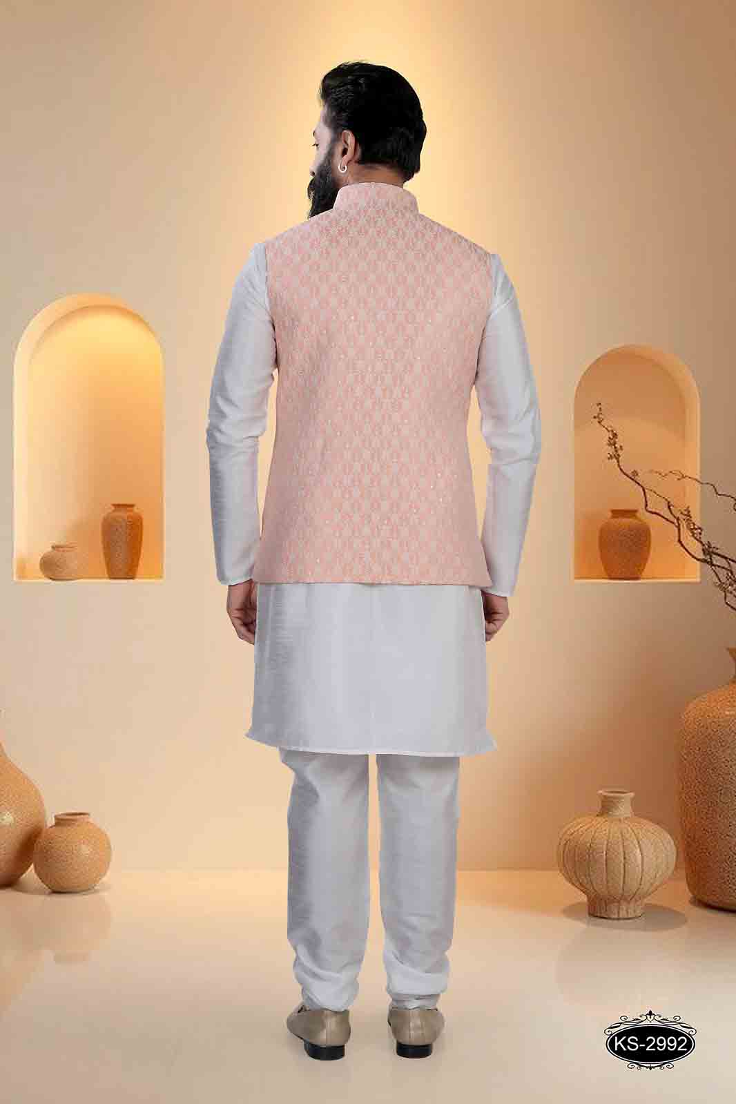 ORANGE TONE JACKET SET FOR EVERY OCCASIONAL EVE