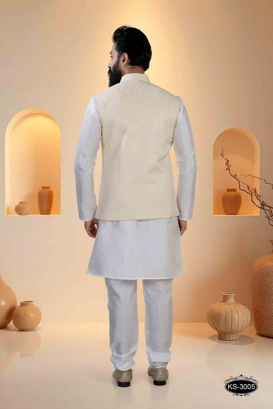 CREAM TONE JACKET FOR EVERY OCCASIONS EVE