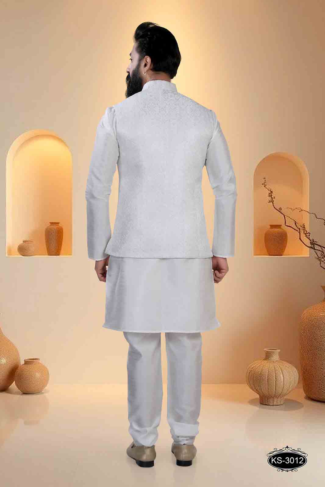 WHITE TONE ONLY JACKET FOR EVERY OCCASIONAL EVE