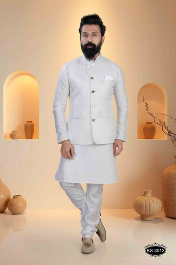 WHITE TONE ONLY JACKET FOR EVERY OCCASIONAL EVE