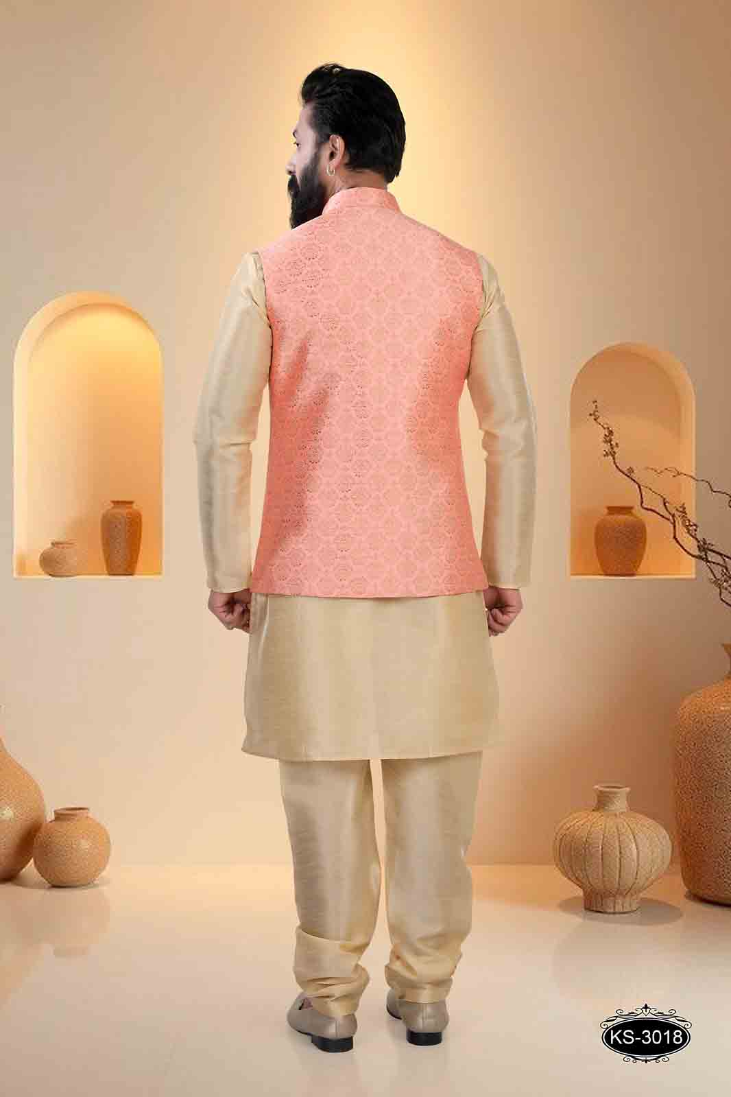 PEACH TONE JACKET SET FOR EVERY OCCASIONAL EVE