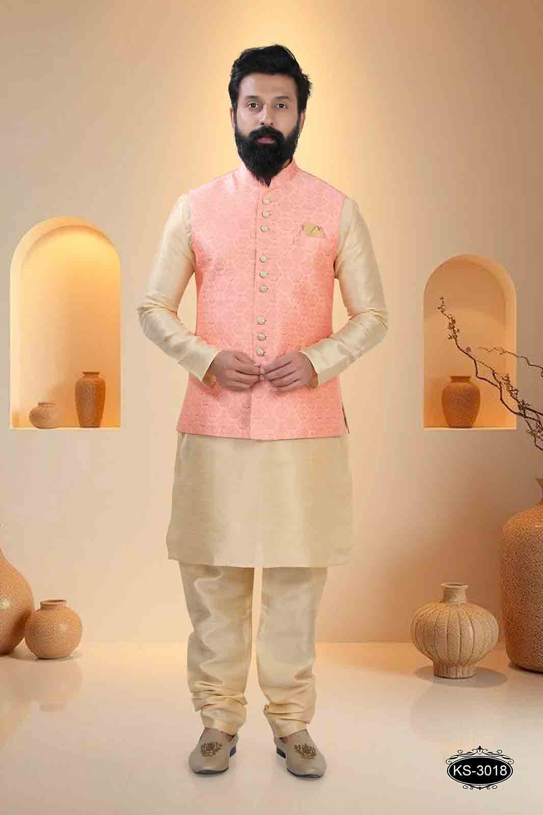 PEACH TONE JACKET SET FOR EVERY OCCASIONAL EVE