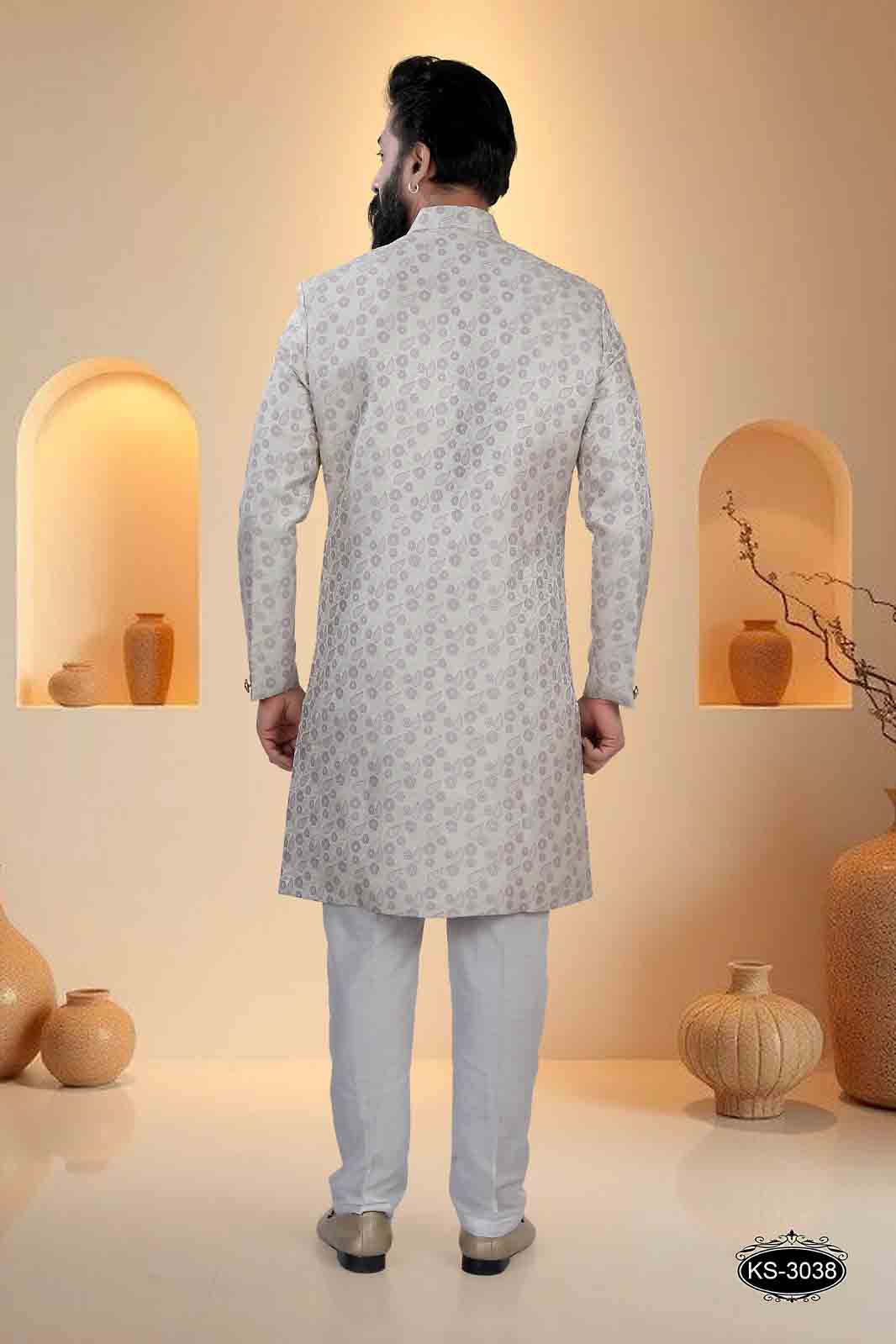 INDO-WESTERN IN PINK HUE WITH UNIQUE PATTERN