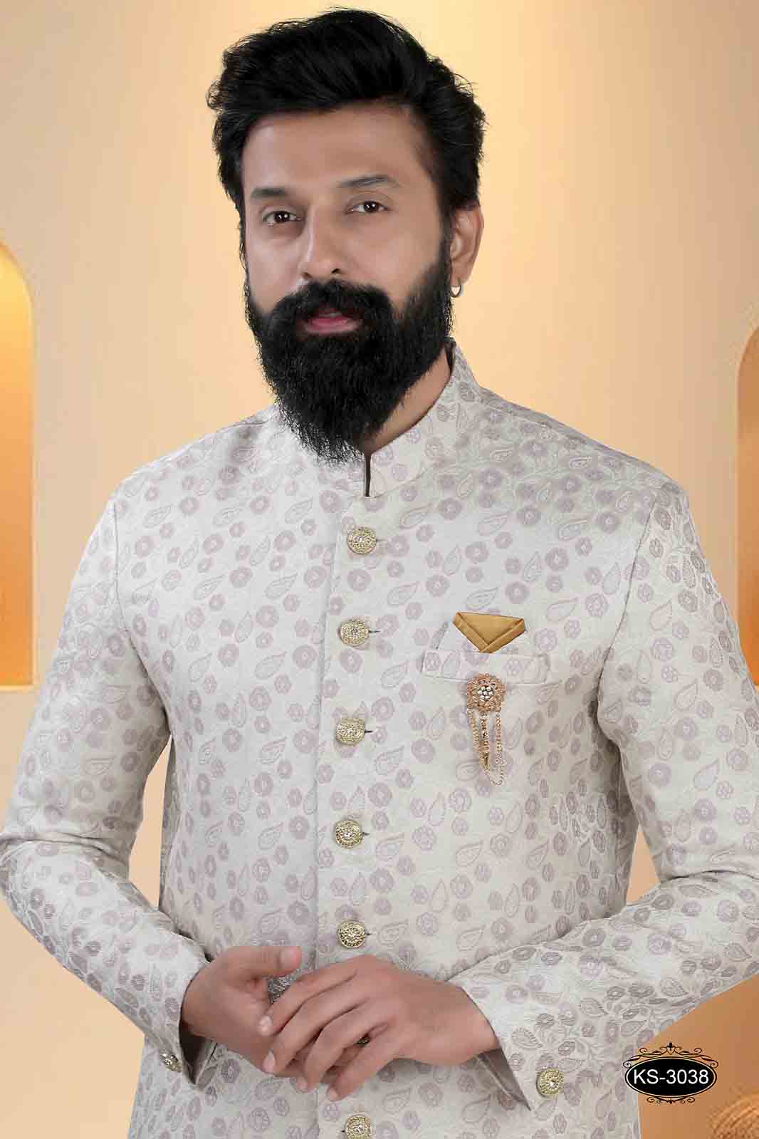 INDO-WESTERN IN PINK HUE WITH UNIQUE PATTERN