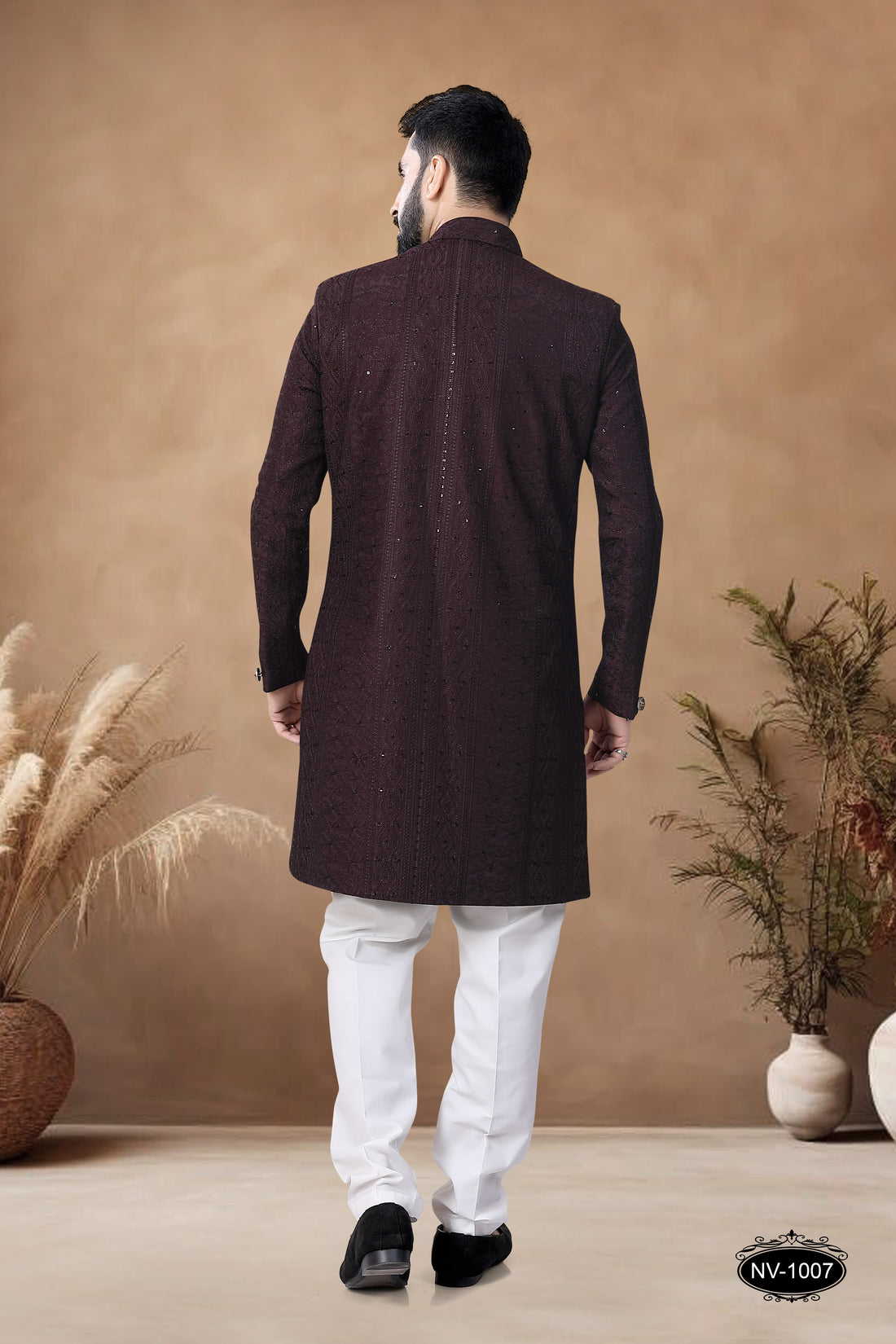BROWN HUE INDO-WESTERN SET FOR EVERY CEREMONIES