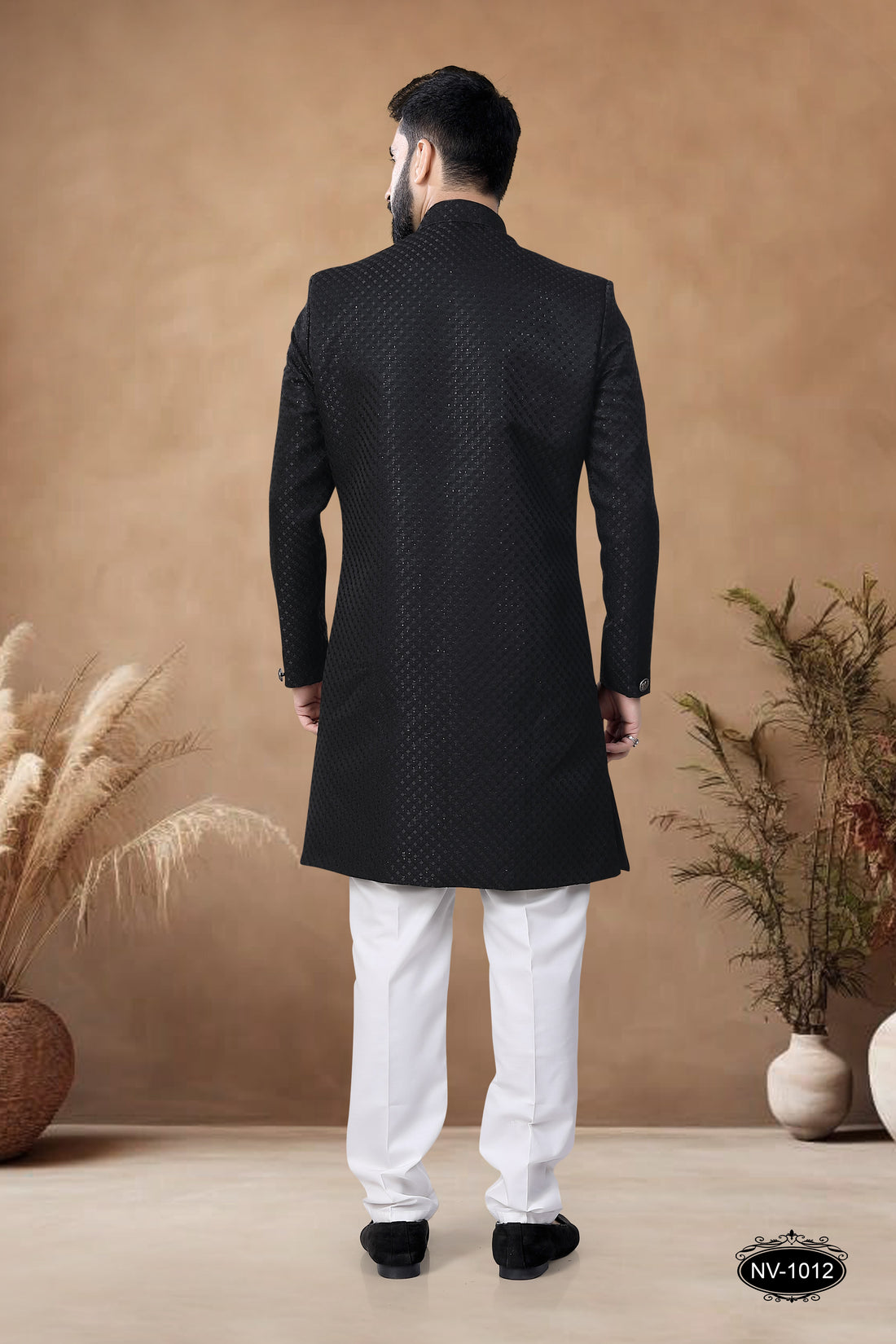 BLACK INDO-WESTERN SET FOR EVERY CEREMONIES