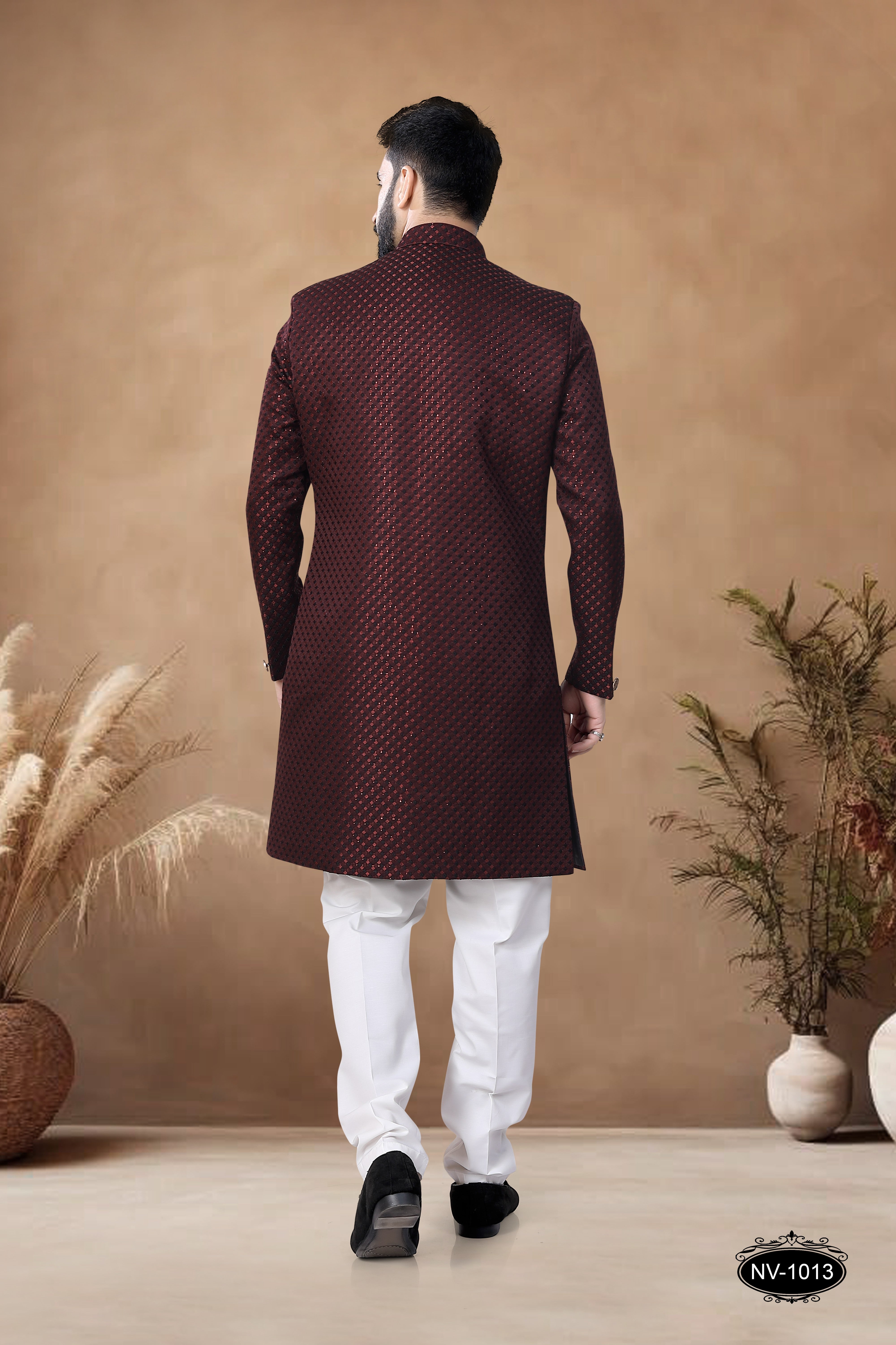 MAROON INDO-WESTERN SET FOR EVERY CEREMONIES