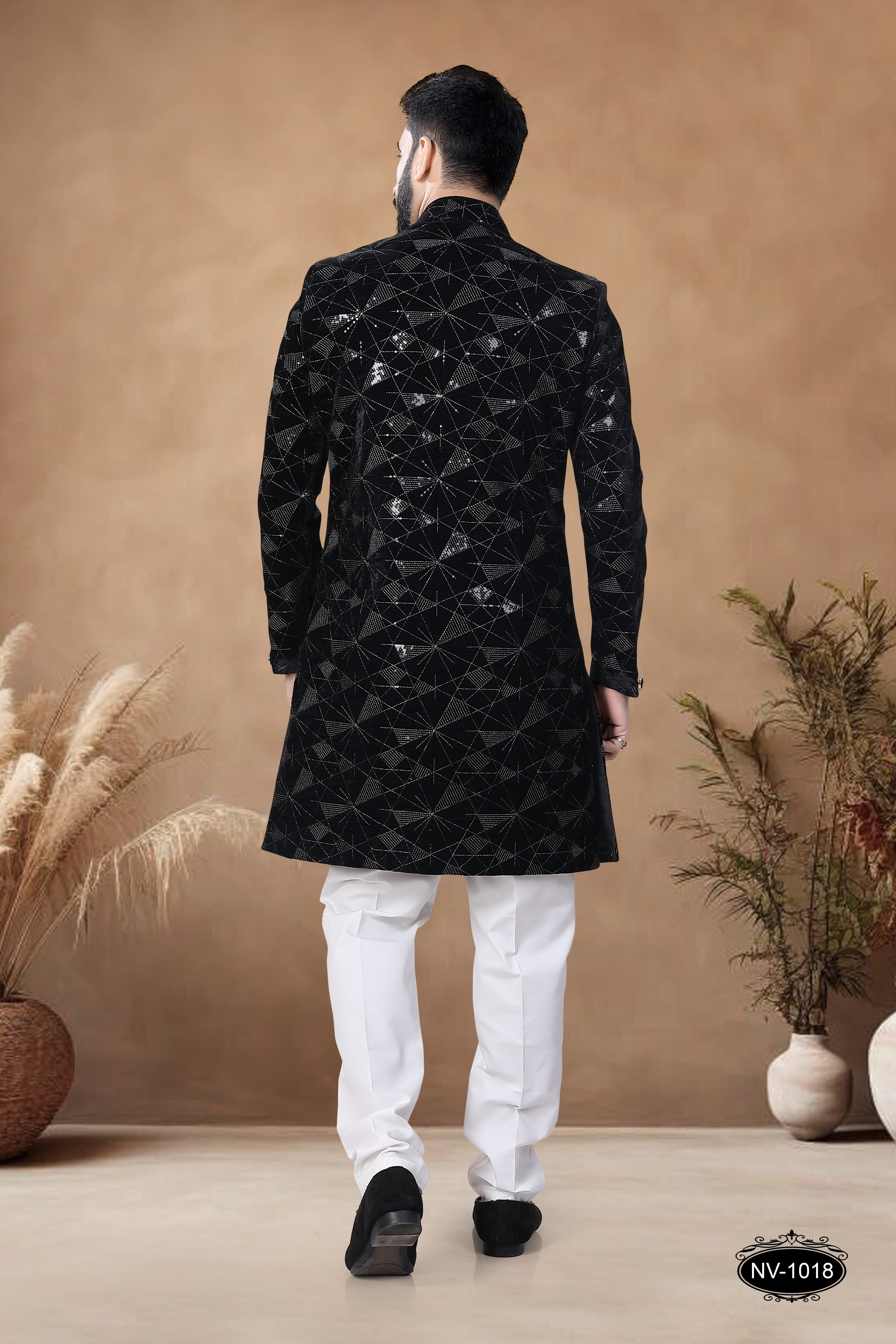 VELVET INDO-WESTERN SET FOR EVERY CEREMONIES