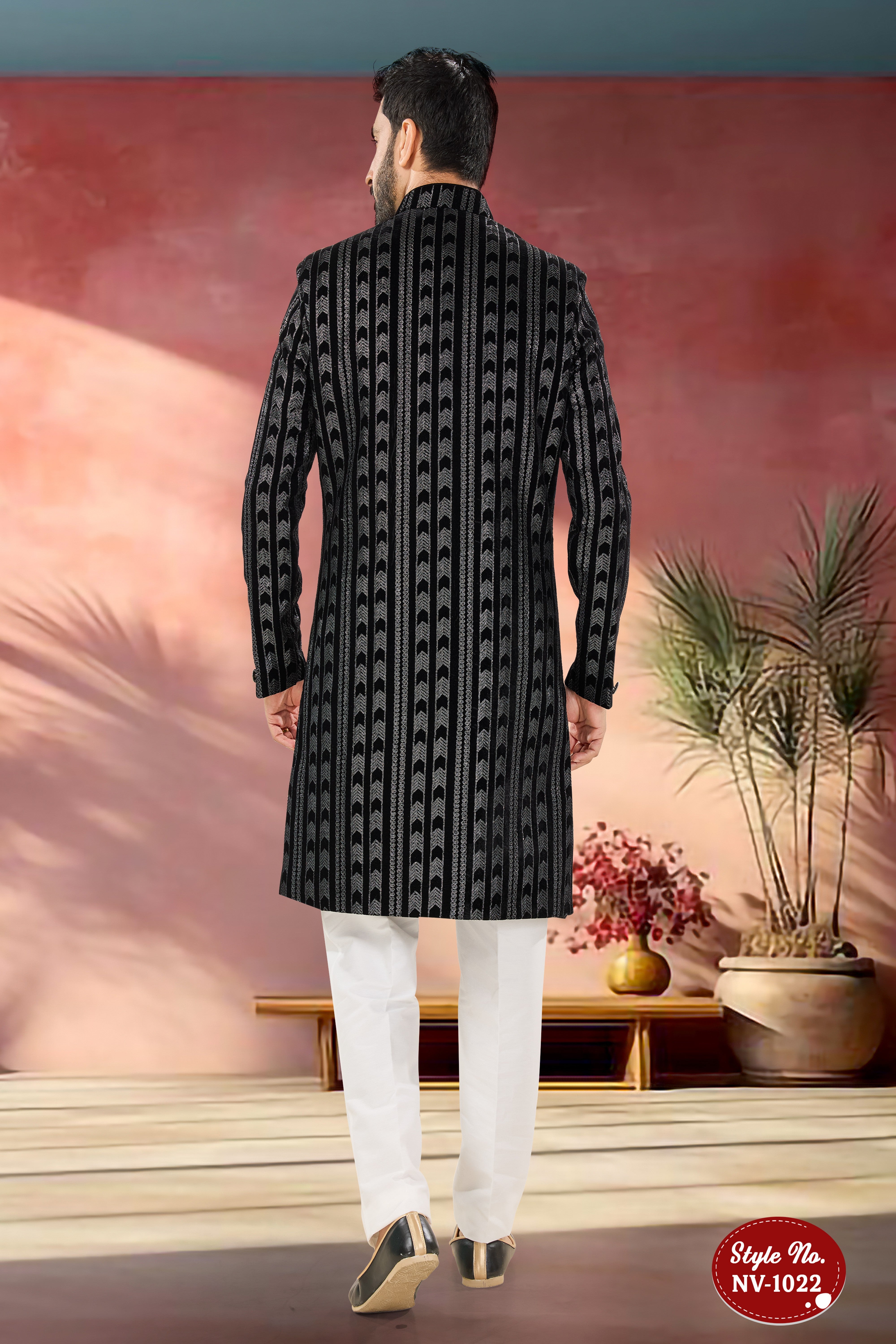 BLACK TONE INDO-WESTERN SET FOR EVERY CEREMONIES