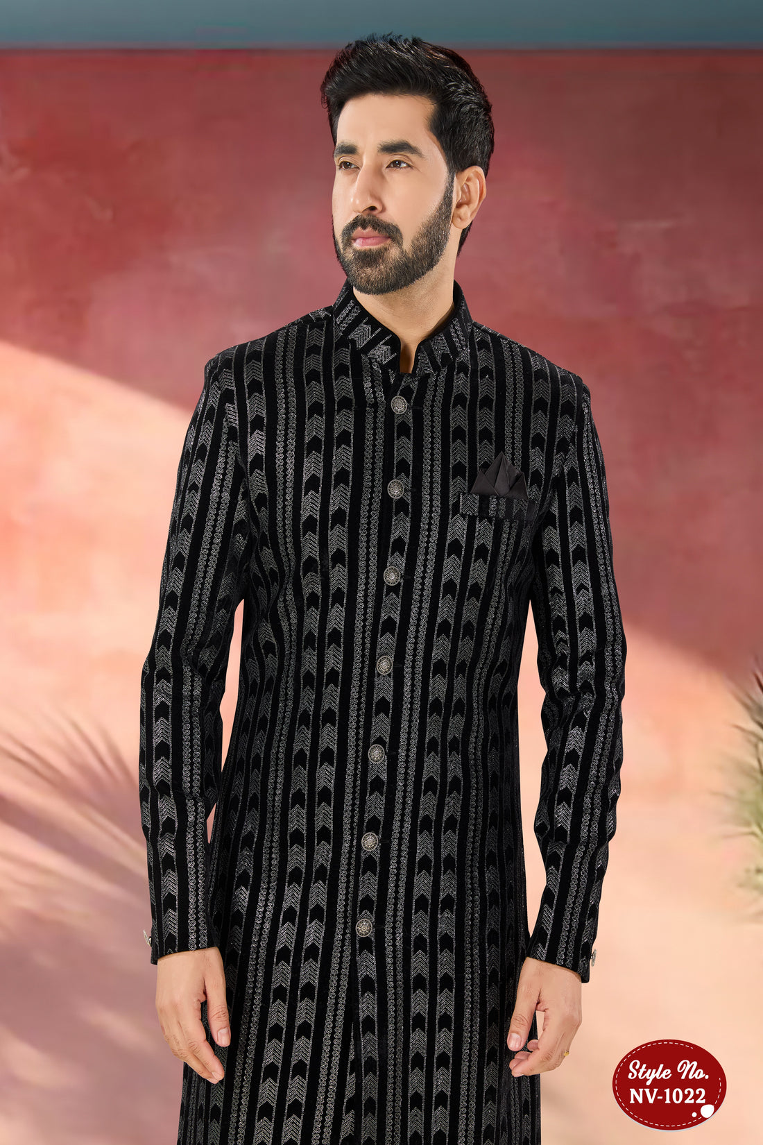 BLACK TONE INDO-WESTERN SET FOR EVERY CEREMONIES