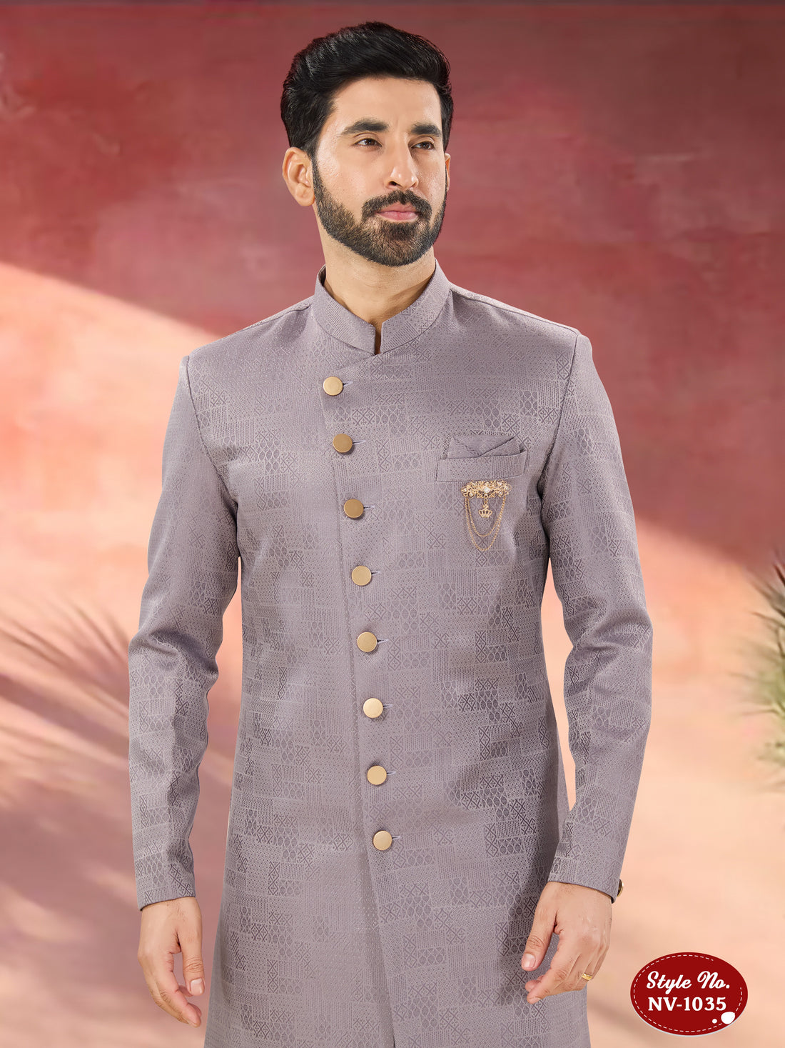 UNIQUE PATTERN INDO-WESTERN SET WITH SELF-DESIGN