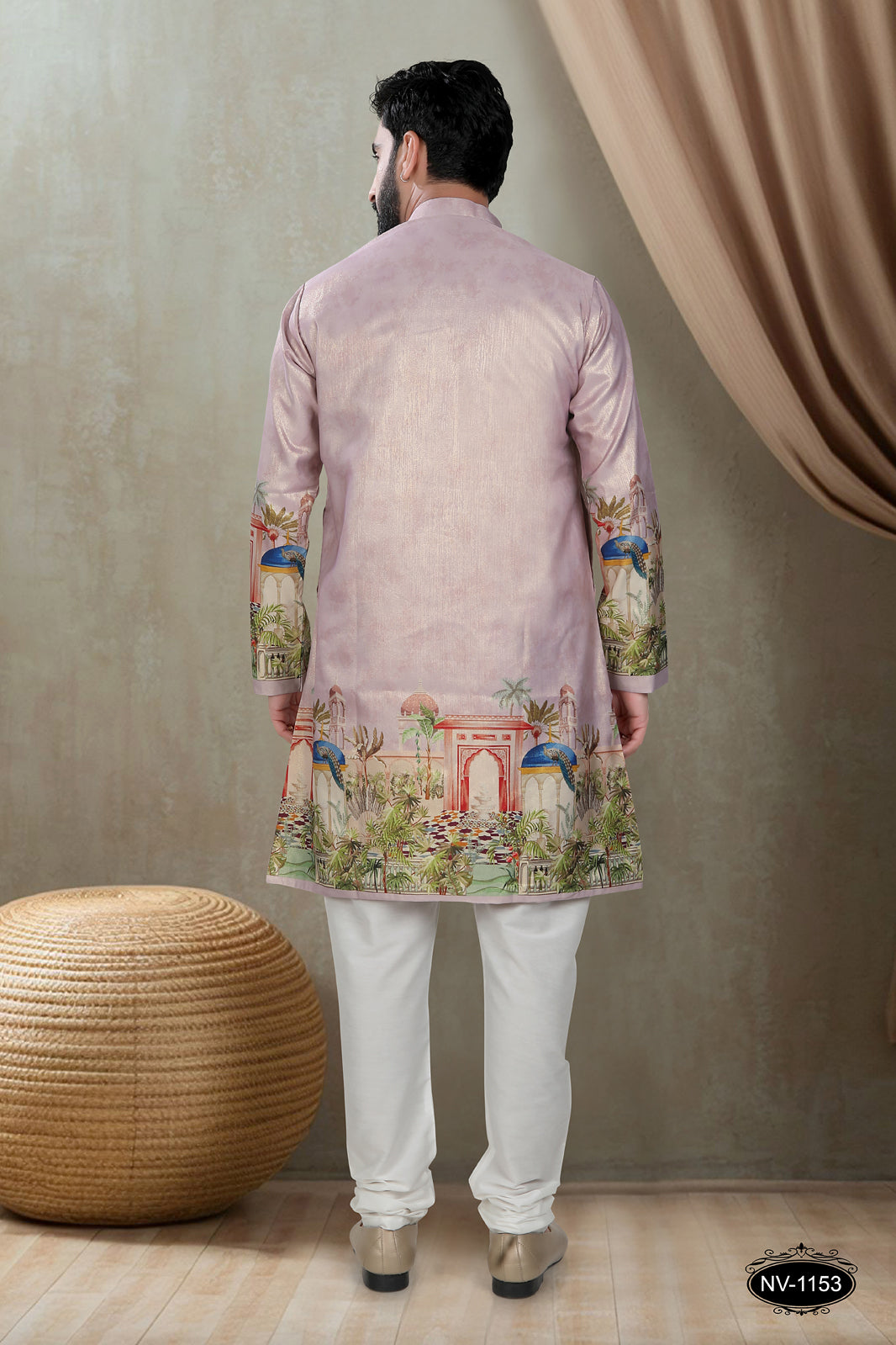 DESIGNER PANEL PINK KURTA WITH ASTER FOR ALL ETHNIC EVENTS