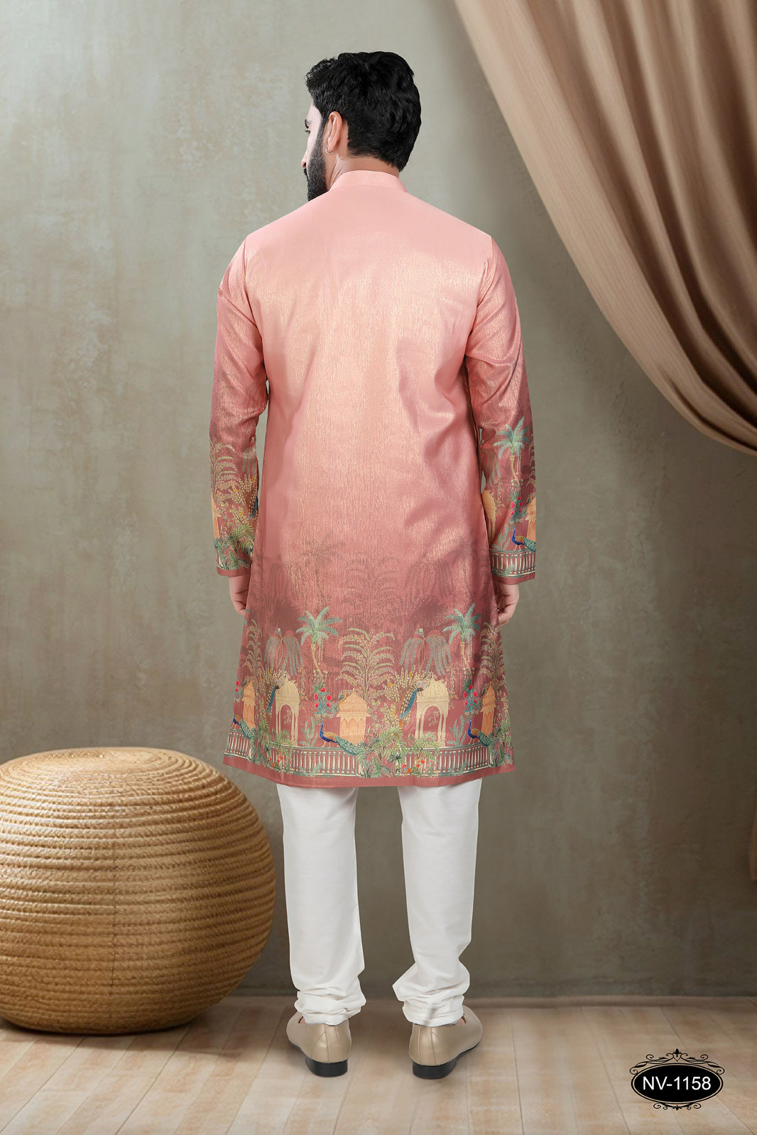 DESIGNER PANEL PINK KURTA WITH ASTER FOR ALL ETHNIC EVENTS