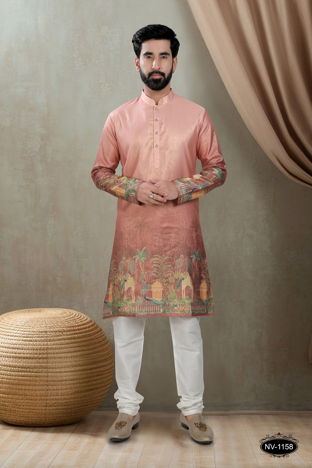 DESIGNER PANEL PINK KURTA WITH ASTER FOR ALL ETHNIC EVENTS