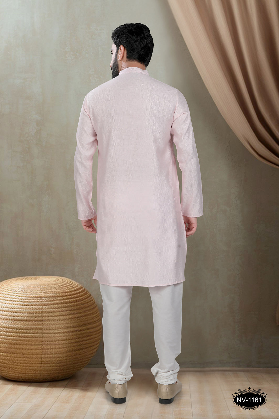 PINK KURTA WITH GEOMETRIC DESIGN ALL ETHNIC EVENTS