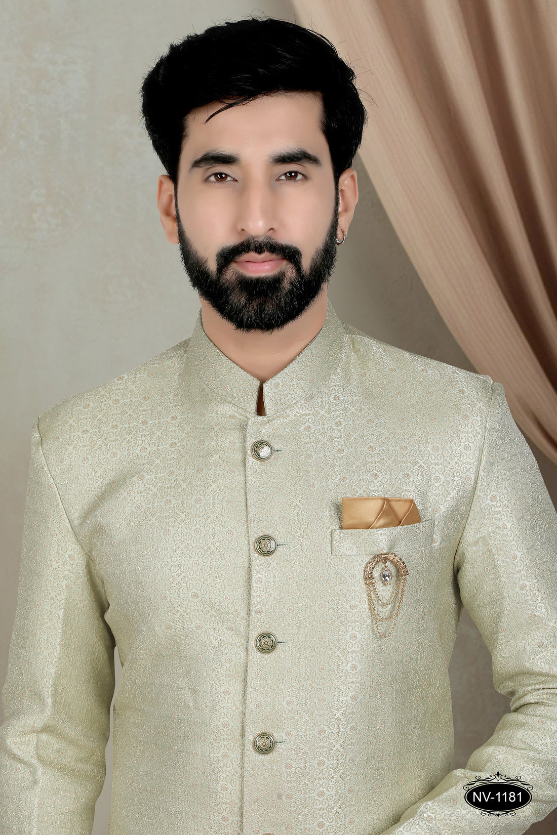 INDO-WESTERN SET IN GREEN TONE FOR EVERY CEREMONIES