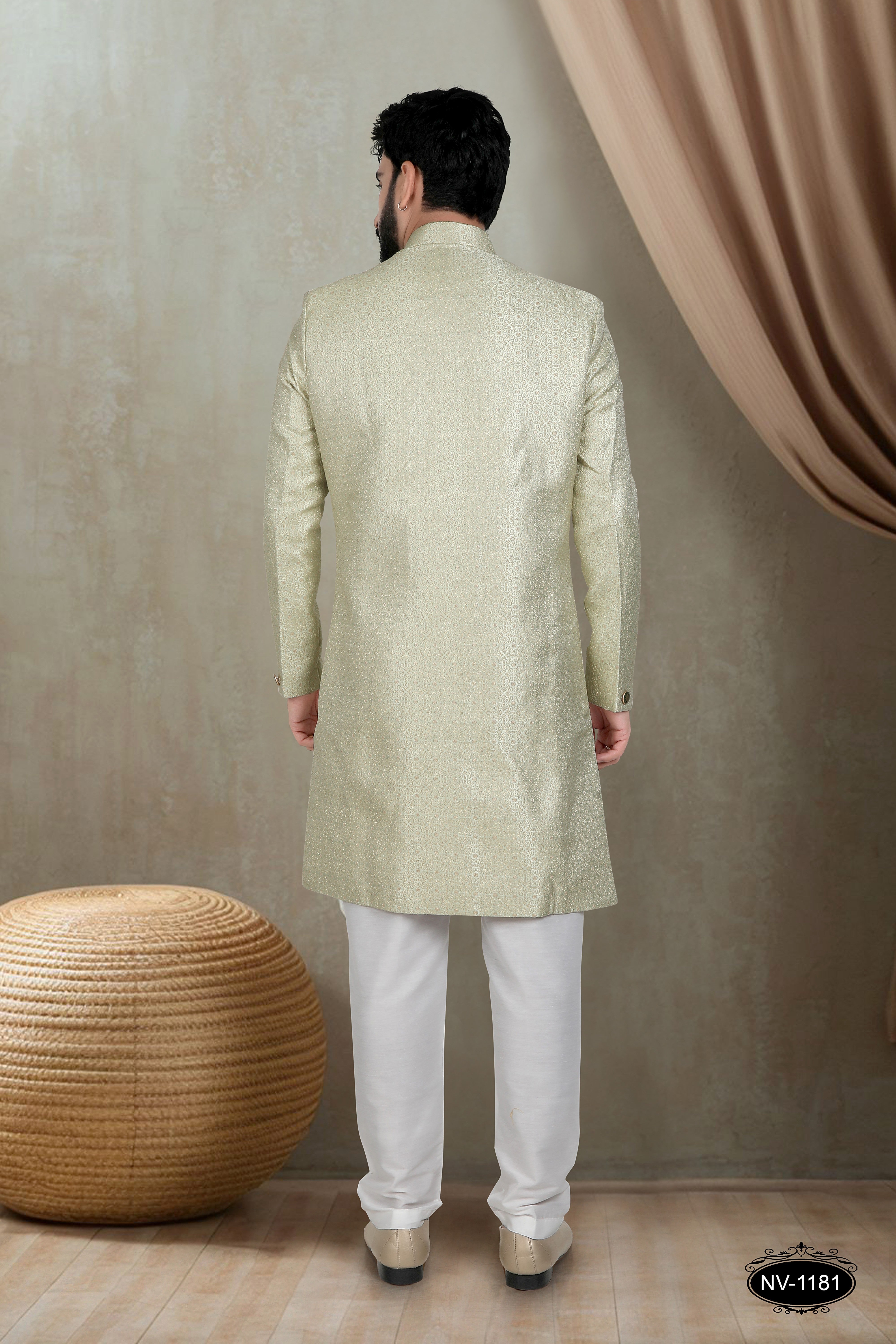 INDO-WESTERN SET IN GREEN TONE FOR EVERY CEREMONIES