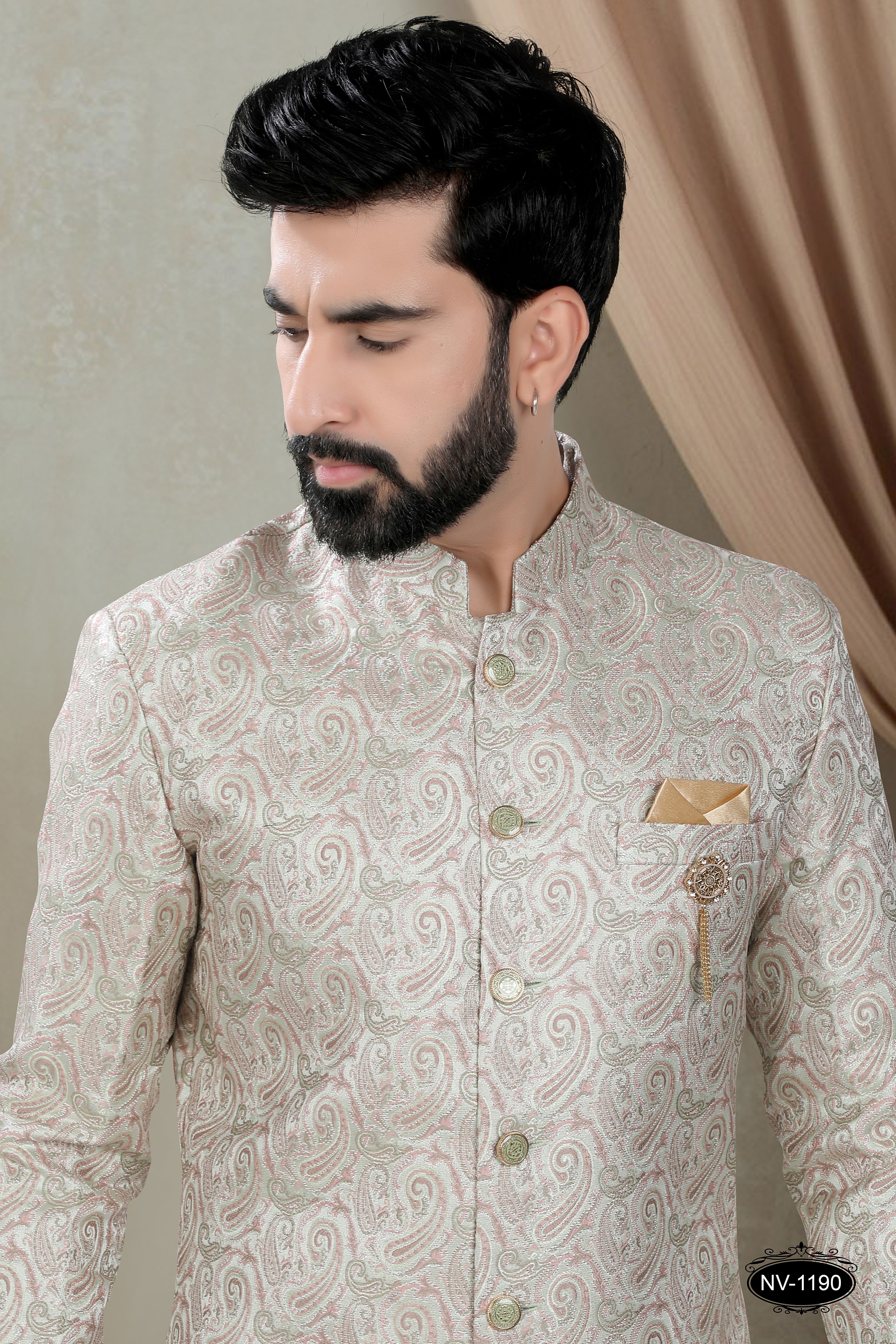 GREEN TONE INDO-WESTERN FOR EVERY CEREMONIES
