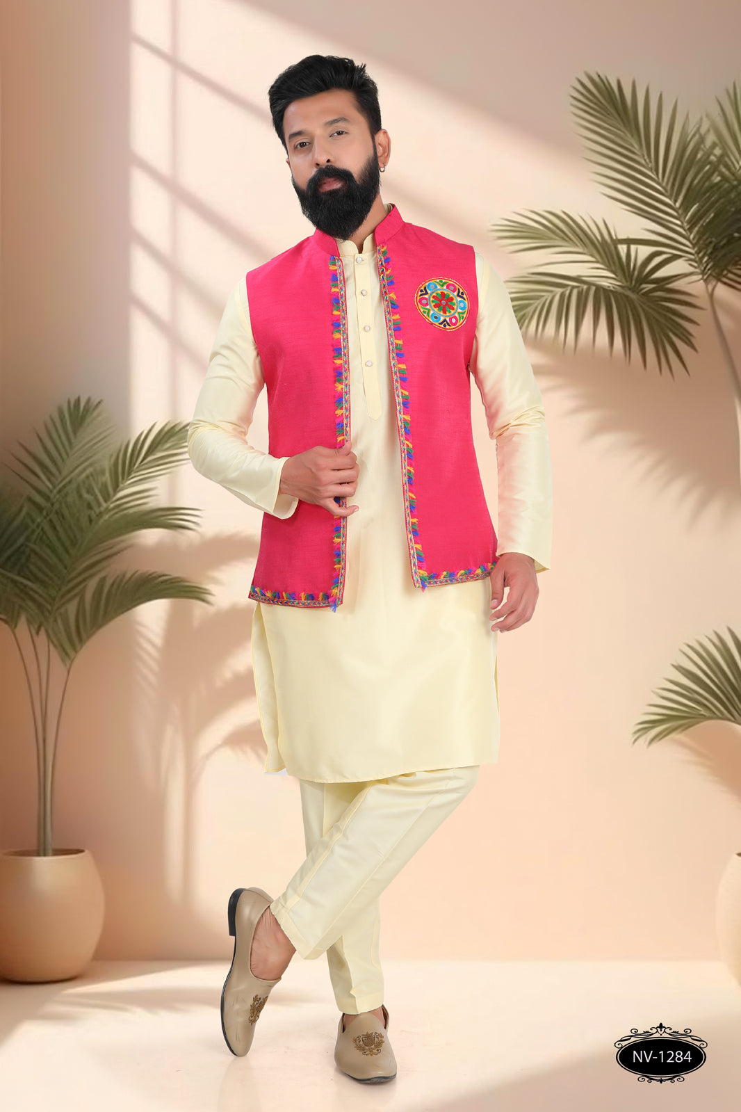 NAVRATRI OPEN-STYLE RANI-PINK ONLY JACKET