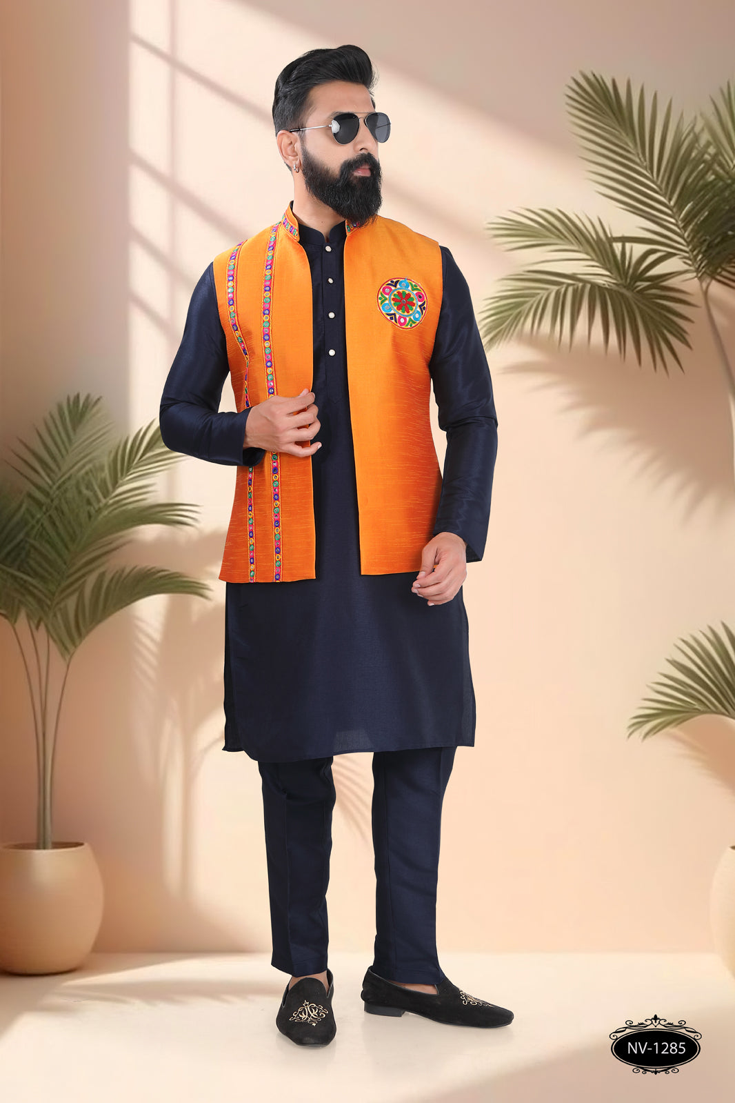 NAVRATRI OPEN-STYLE ORANGE ONLY JACKET