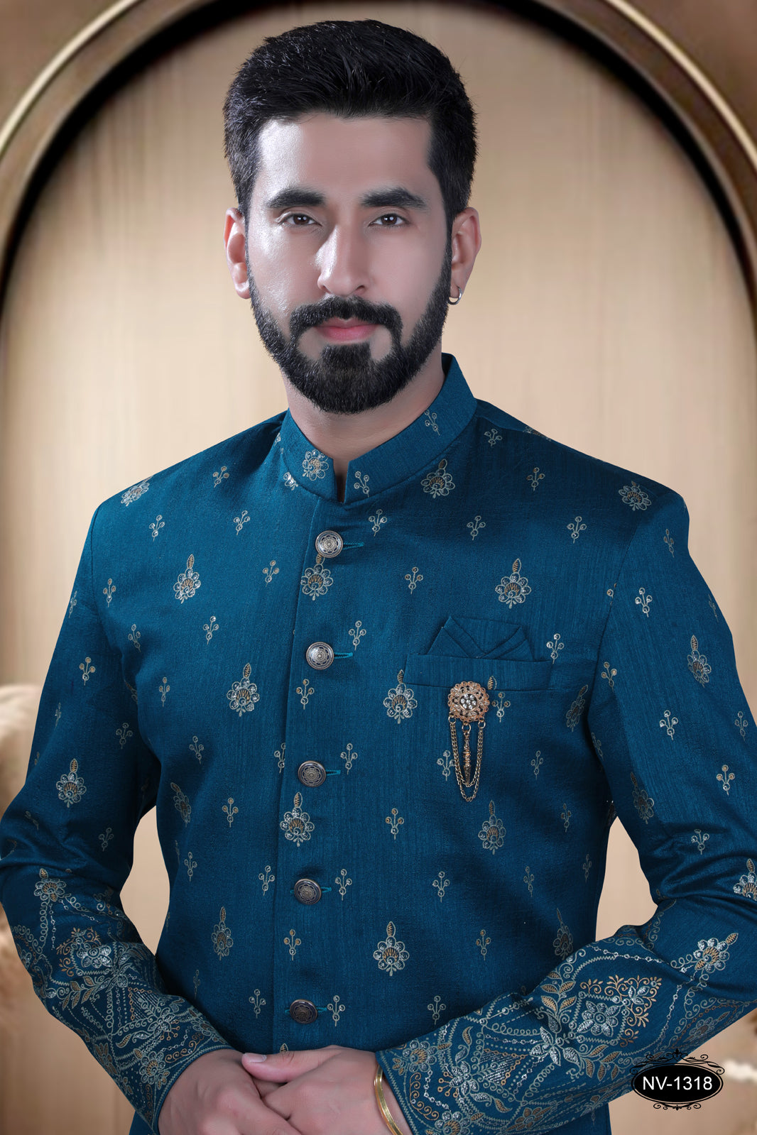 BLUE HUE INDO-WESTERN SET WITH DESIGNER PANEL FOR EVERY OCCASIONS