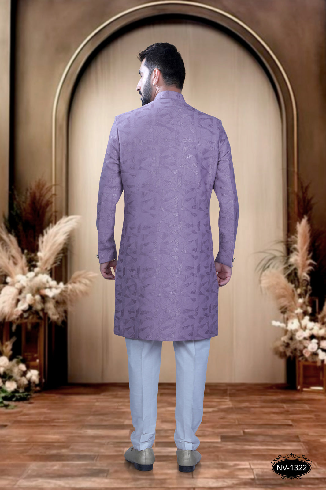 INDO-WESTERN IN PINK HUE WITH SELF-DESIGN ,PERFECT FOR EVERY CEREMONIES