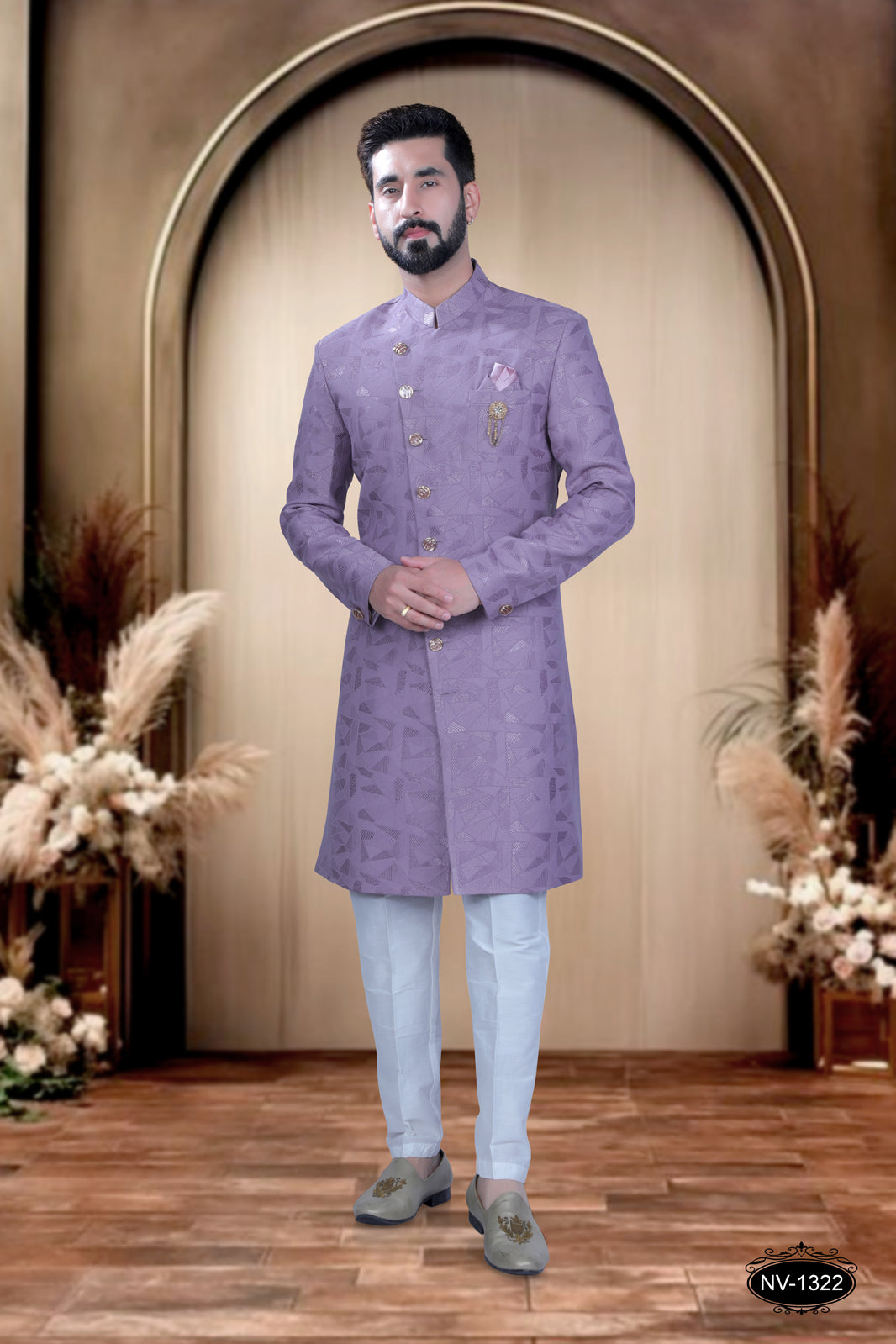 INDO-WESTERN IN PINK HUE WITH SELF-DESIGN ,PERFECT FOR EVERY CEREMONIES