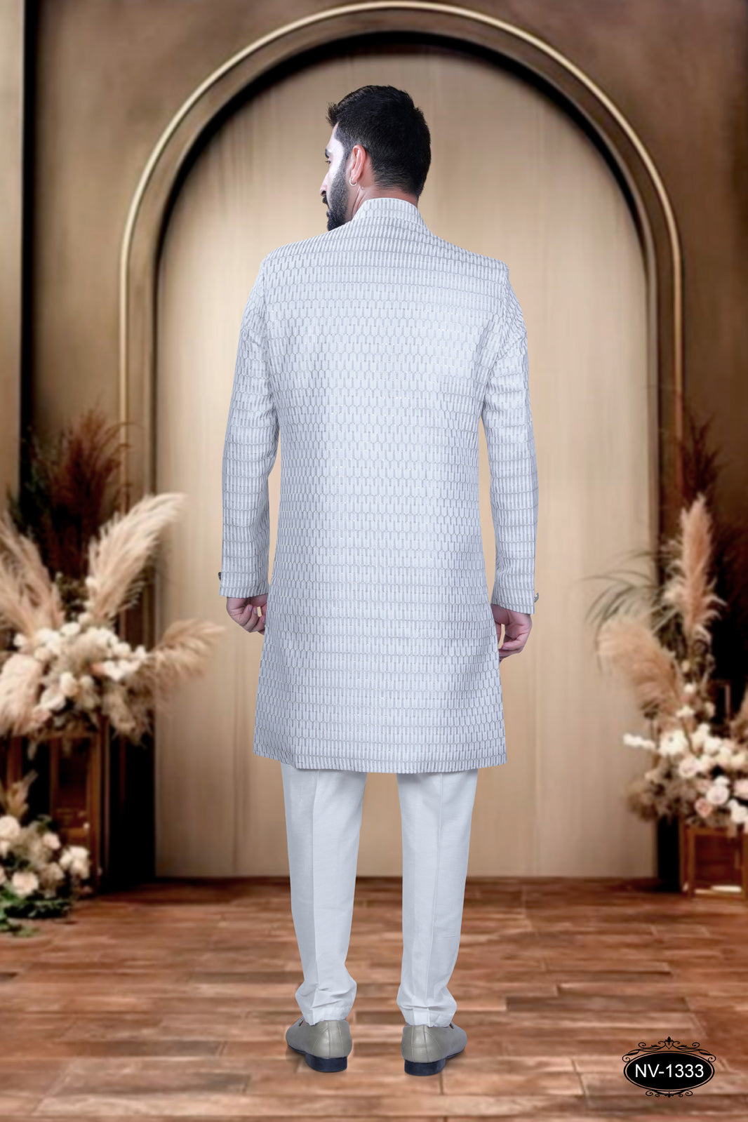 INDO-WESTERN SET IN WHITE & GREY TONE FOR EVERY OCCASIONS