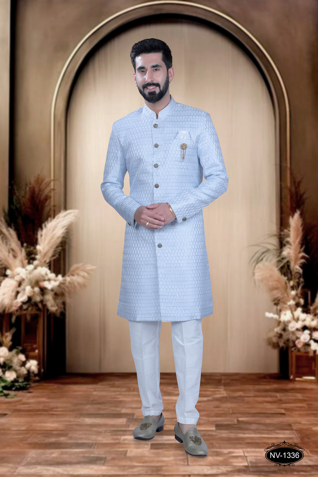 INDO-WESTERN SET IN BLUE & WHITE TONE FOR EVERY OCCASIONS